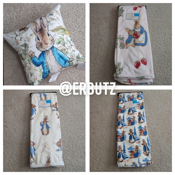 Beatrix Potter Peter Rabbit Oversized Plush 🐇 Peter Rabbit Throw Blanket - Picture 8 of 8